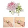 Elegant Wedding Groom Bridal Boutonniere Wrist Corsage Set for Wedding Business Meeting Receptions Wedding Accessories