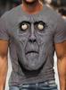 Αστείο Αφηρημένο Πρόσωπο Γραφικό T-Shirt Τρισδιάστατης Εκτύπωσης Για Άνδρες Γυναίκες Street Casual Κοντομάνικο Unisex Μπλουζάκι Μεγάλα Ανδρικά T-Shirts