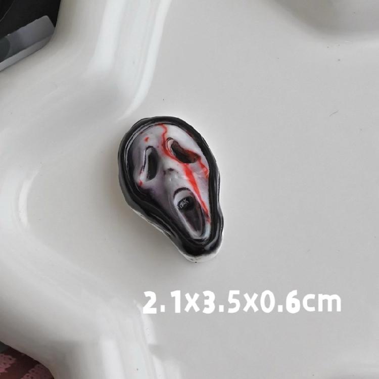 Delicate Skull Bat Hair Clip For A Quirky Halloween Look Resin Hallowmas Costume Details Suitable For Various Occasion
