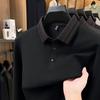 Pierre Cardin Men's Premium Silk-Wool Blend Long-Sleeve Polo Shirt