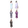 Autumn Winter Lapel Extended Printed Bathrobe Pajamas Nightgown Casual Flannel Nightgown Womens Wear Clothing