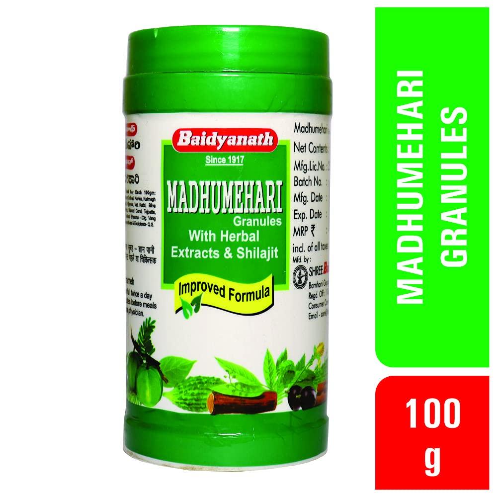 Baidyanath Asli Ayurved Madhumehari Granules 100g Pack Of 1 For Balanced Blood Glucose And Metabolic Support