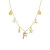 Fashionable Gold Pendant Necklace with Initial Charm and Perfect Detail for Trendy Women Ladies Daily Casual Wear