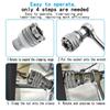 Adjustable magic socket multifunctional hexagonal socket ratchet wrench hand drill screw tightening tool accessory set