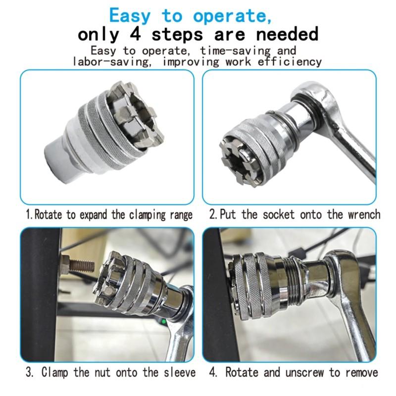 Adjustable magic socket multifunctional hexagonal socket ratchet wrench hand drill screw tightening tool accessory set