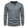 Men S Long Sleeve T Shirt Loose Fit Solid Color Round Neck Running Fitness Base Layer