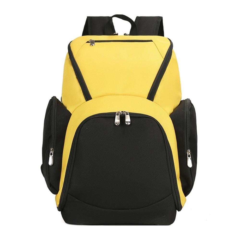 Oxford Cloth Basketball Backpack Large Capacity Multi Compartments Sport Bag Splash Proof Separate Compartment Fitness Bag