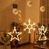 Christmas LED Suction Cup Window Lights - Festive Atmosphere Decorations