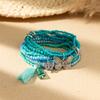 Boho Perlenarmband Instagram-inspiriert Nischenstil Farbblock-Stapelarmband-Set