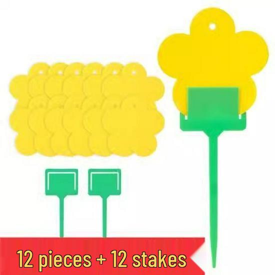 Gele en Blauwe Dubbelzijdige Kleefvallen voor Kleine Vliegjes - Binnen Zomergebruik