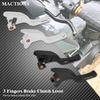 Brake Clutch Levers Motorcycle 3 Fingers Short Hand Levers For Harley Softail Fat Boy FLFB Breakout FXSB Low Rider FXDLS 2018-24