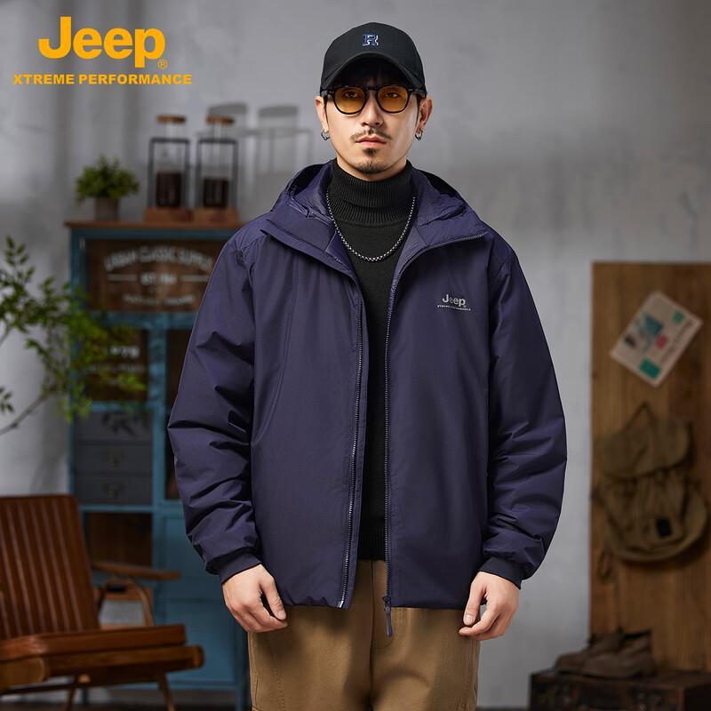 JEEP Unisex Outdoor 3M Hooded Padded Jacket