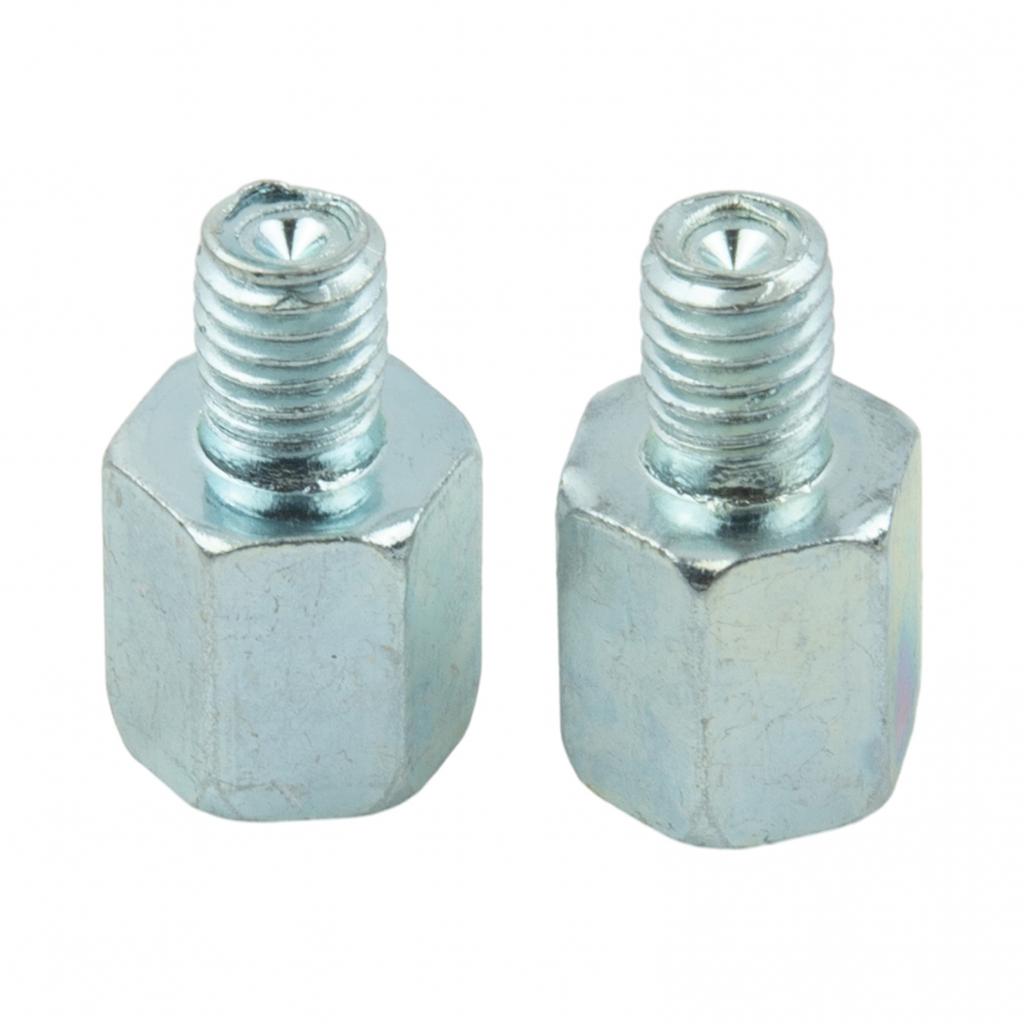 2 Pcs Mirror Adapter Clockwise Female To Male Motorcycle