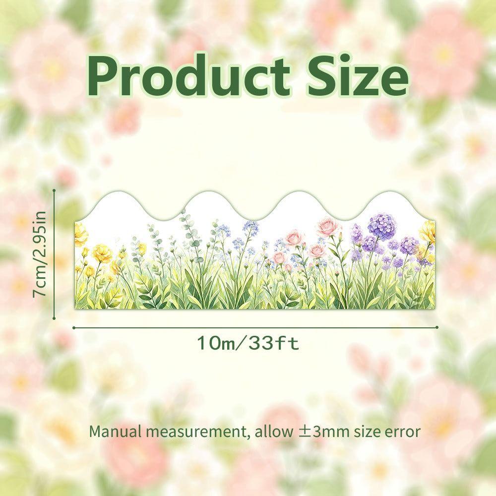 Scalloped Edge Bulletin Board Border 10m/Roll Decorative Board Border Sticker  Classroom Decor