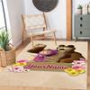 Masha Bear Personalized Name Floor Mat Suitable for Kitchen Balcony Living Rooms Dining Room Anti-slip Rug Anime Office Decor