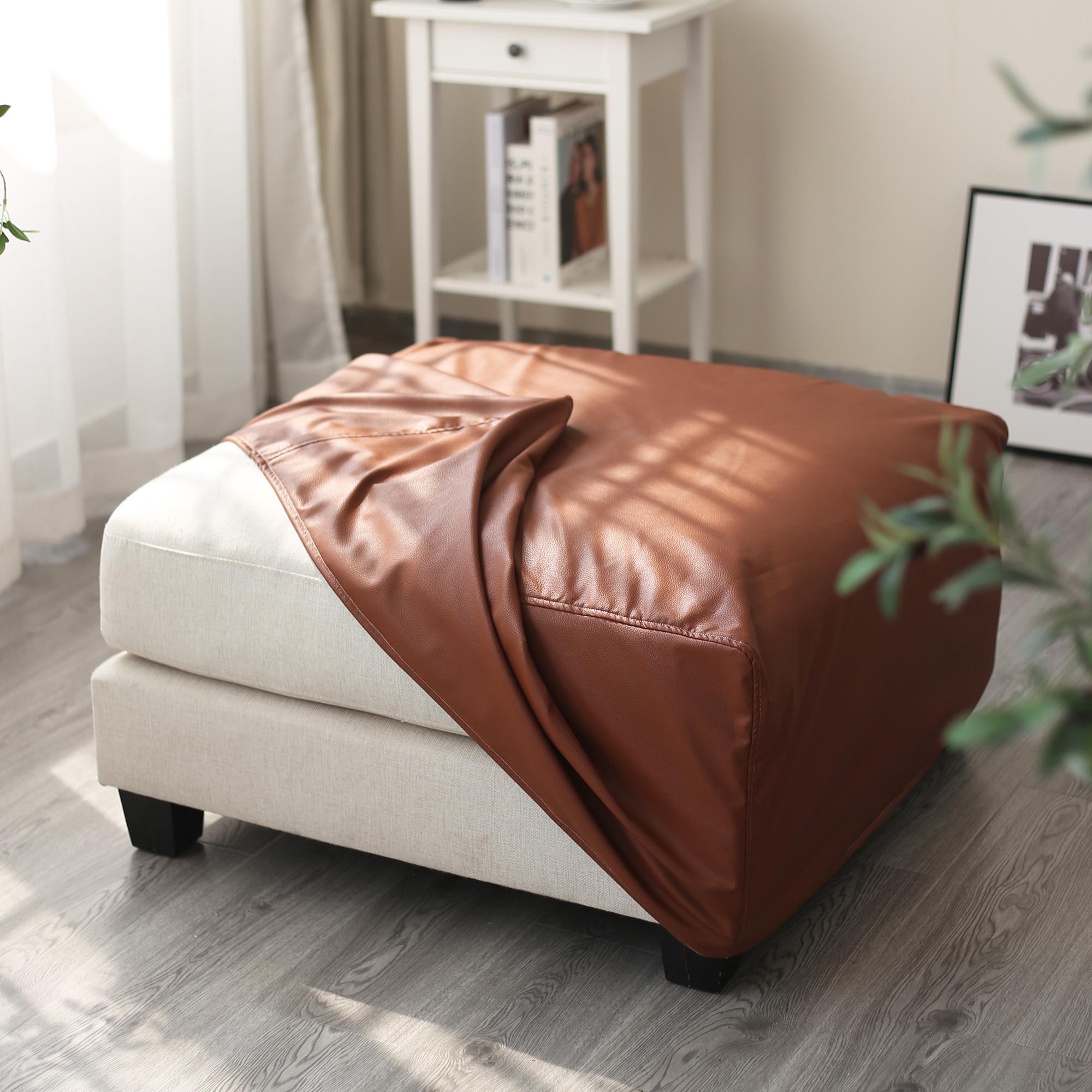 A3L Waterproof Scratch-Resistant Soft Cowhide Footstool Cover