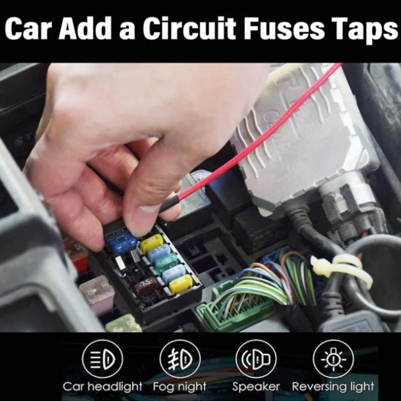 Auto Electrical Fuses Adapter with Standard Blade Fuses Suitable for Reliable Overload Protection Enhances Compatibility