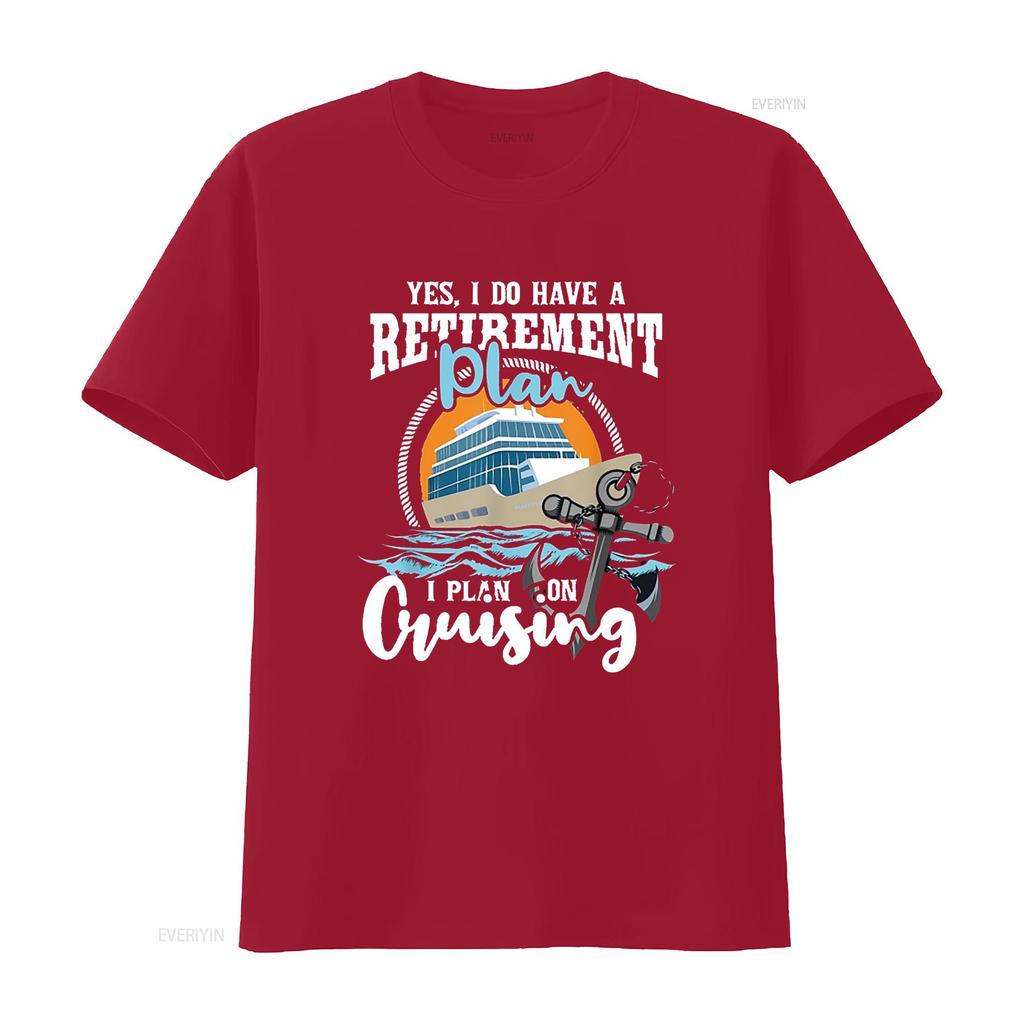 I Do Have A Retirement Plan Cruise Ship Cruising Cruiser T Shirt Black X Large vintage Washed Stretched graphic Versatile