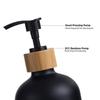 2Pcs Refillable Hand Dish Soap Dispenser Empty 475ML Liquid Empty Container Glass Bottle Rust-Proof Soap Dispenser Bottle