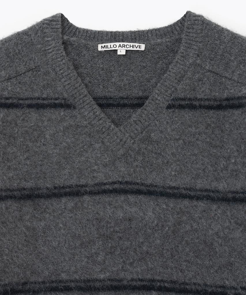 MILLO ARCHIVE Nero Mohair Stripe Knit [Deep Gray]