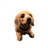 Resin Flocking Dachshund Shaking Head Car Ornament
