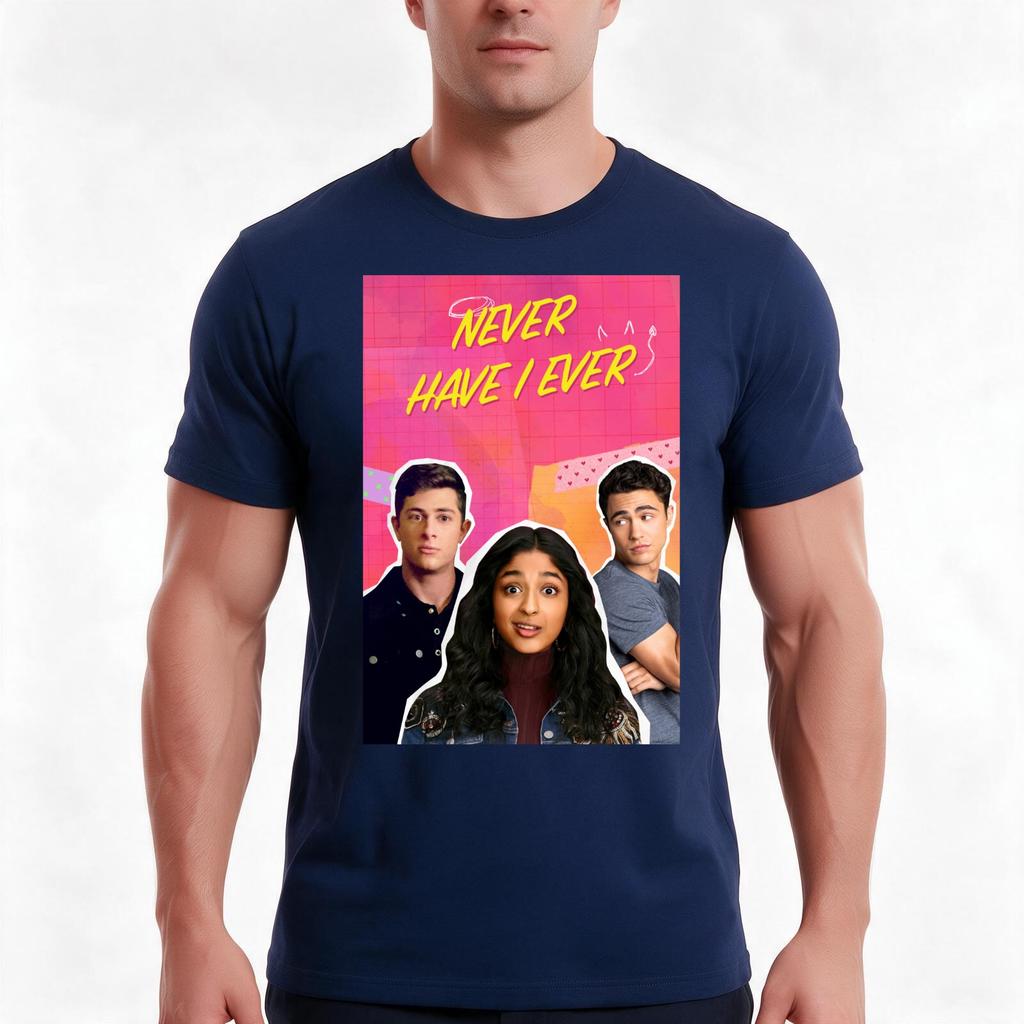 Never Have I Ever TShirt Summer Casual Cotton Tee Oversized Streetwear Tops Vintage Graphic Print Loose Fit Short Sleeve