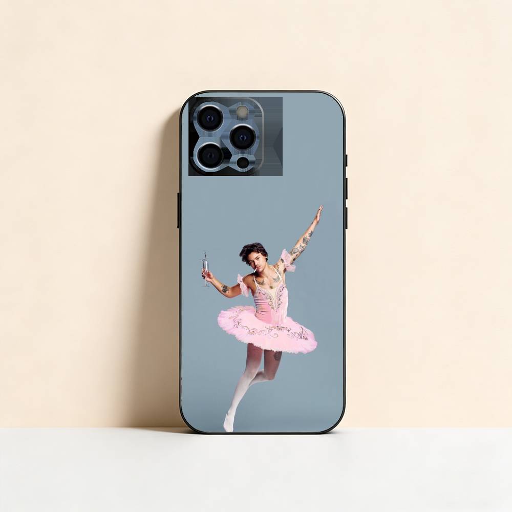 Epc Music Чехол для телефона H-HaRRy Styles Для iPhone 17,16,15,14,13,12,11 Plus,Pro Max,XS, Мягкий силиконовый черный чехол