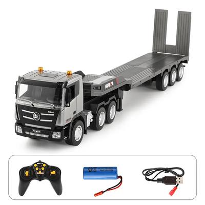 1318 RC Platform Trailer 1/24 9CH Remote Control Trailer Truck Tractor 2.4G Radio Control Flatbed Tractor Toys for Kids