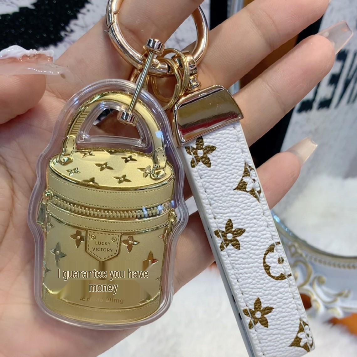 Pure Gold 999 Keychain Pendant Gift for Girlfriend