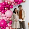 Rose Pink Balloons Garland Arch White Gold Confetti Balloon Kit Baby Shower Wedding Anniversary Birthday Party Decoration Globos