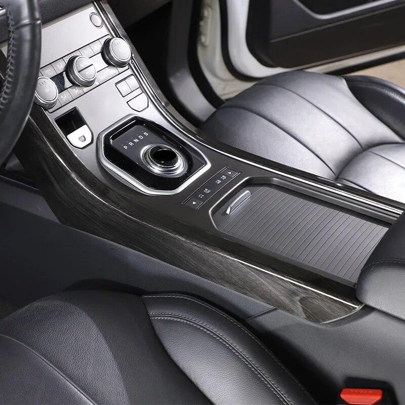 For Land Rover Range Rover Evoque 2012-2018 ABS Carbon fiber/Silver Car Center Control Side Trim Strip Sticker Car Accessories