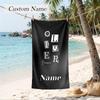 Ollie Bearman Custom Name Printed Beach Towel Personalized Soft Towel For Swimming Beach Travel