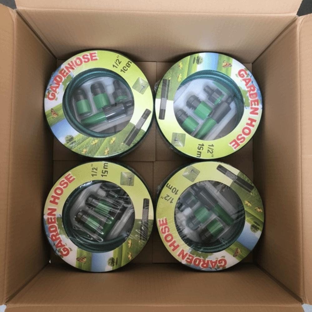 With Nozzles Plastic Water Pipe 5/10/15/20m Sprinkler Soaker Hose Garden Hose Set  Washing Cars