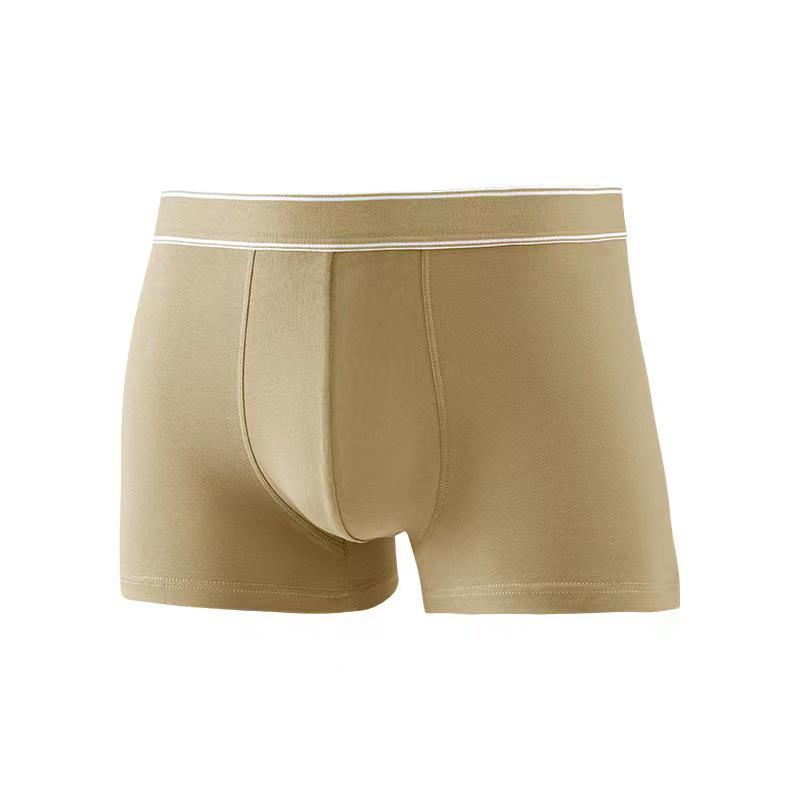 Men's Pure Cotton Antibacterial Boxer Briefs with Breathable, Sweat-Wicking Graphene Crotch - Plus Size Available