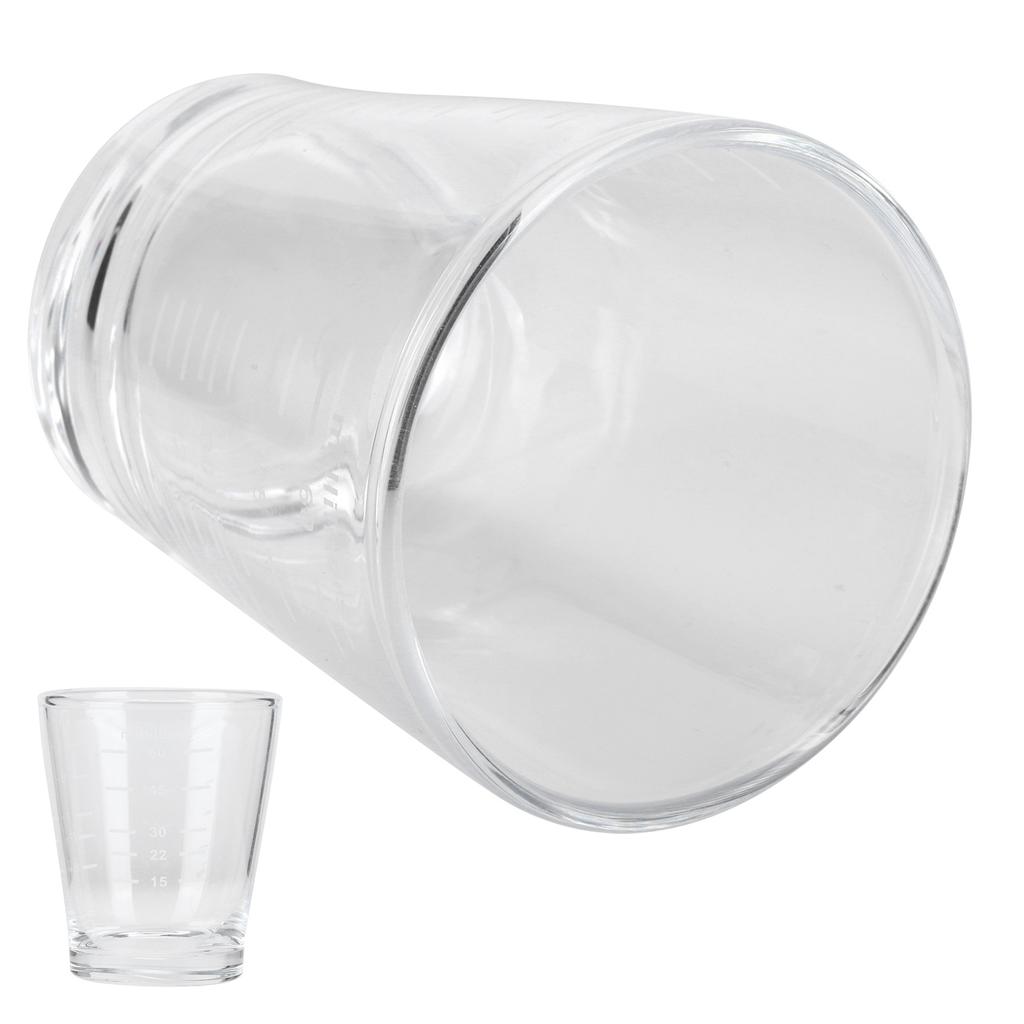 80ml šálek na kávu s váhou, odměrka na mléko, pro domácí kancelář, kavárnu, průhledný