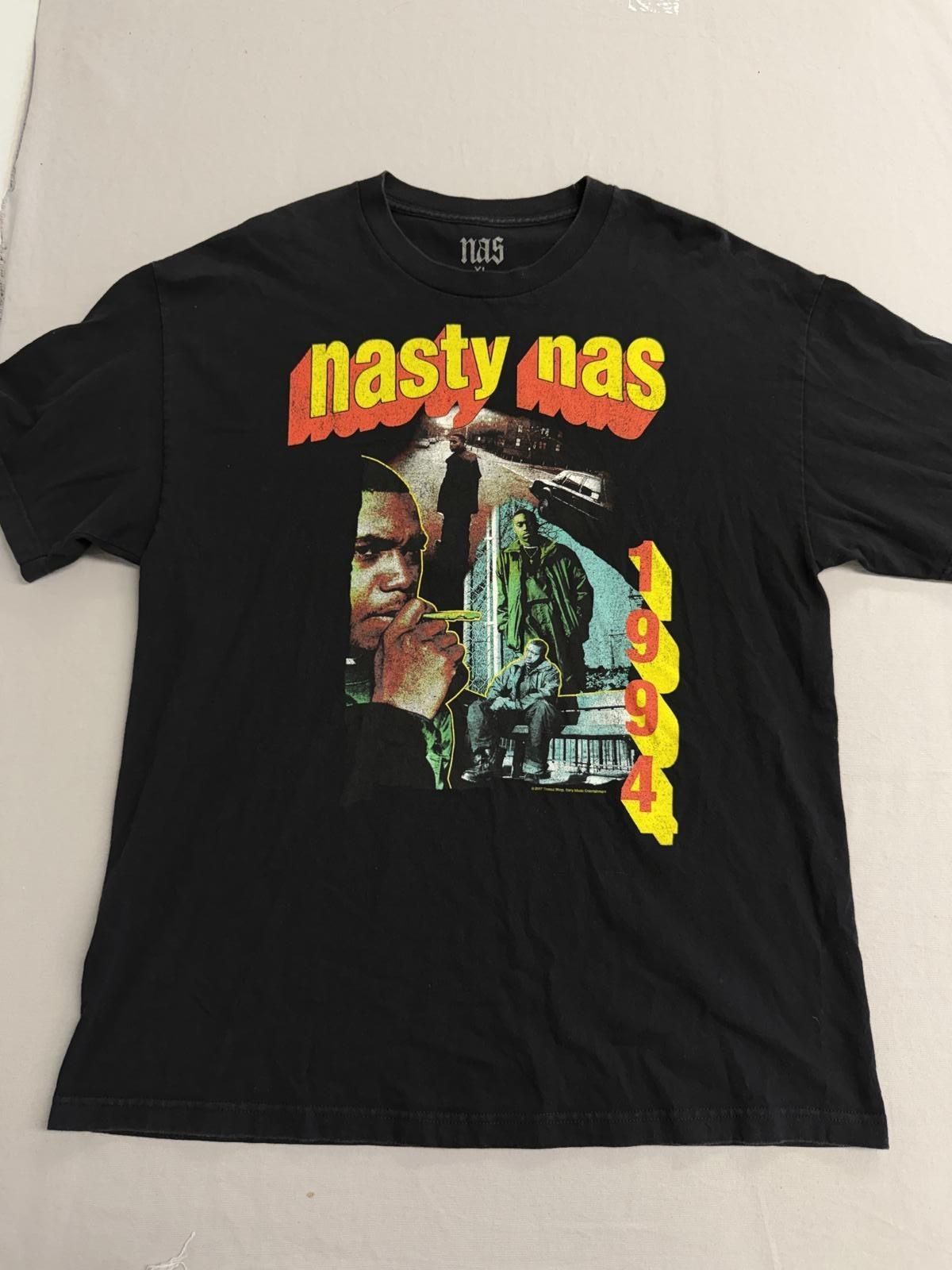 Nas Rap Tee - Rapper Nasty Nas Hip Hop 1994 T-shirt - XL XXXL