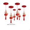 6x Happy Year Ceiling Decorations Sturdy for Home Living Room Party