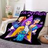 1pc Huntrix, K POP Soft Comfortable Blanket Digital Print, All Season Multipurpose Knit Fabric Bedding, Office, Sofa Home Decor Blanket