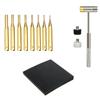 12 Piece Punch Set for Pin Removal and Alignment, Varied Tip Punches with Support Block for Jewelry Repair, Watch Service and DIY Tasks