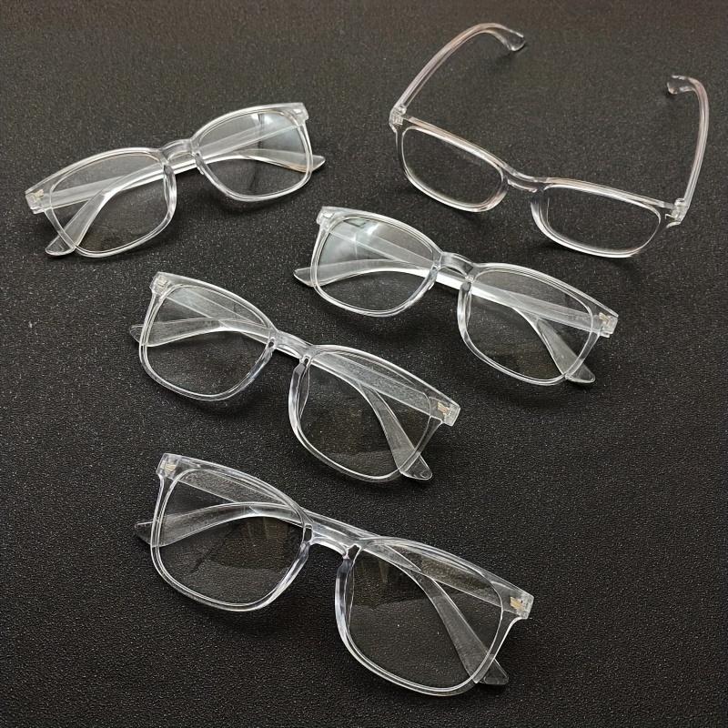 

5 пар унисекс ретро легких прозрачных оправ с плоскими линзами, подходящих для досуга, бизнеса, работы, встреч