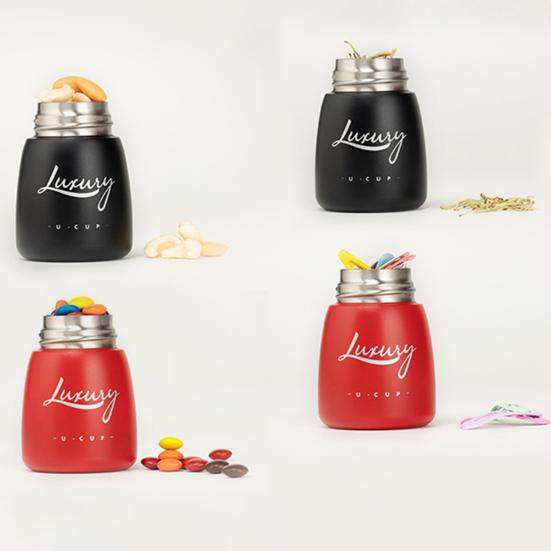 120ml Portable Cup Portable Leak-proof Wear-resistant Keep Warm Hanging Bear Cute Animal Shape Insulated Bottle