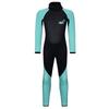 Unisex 3mm Neoprene Wetsuit Full Body Mock Neck Long Sleeve Back Zipper Color Block Swimwear