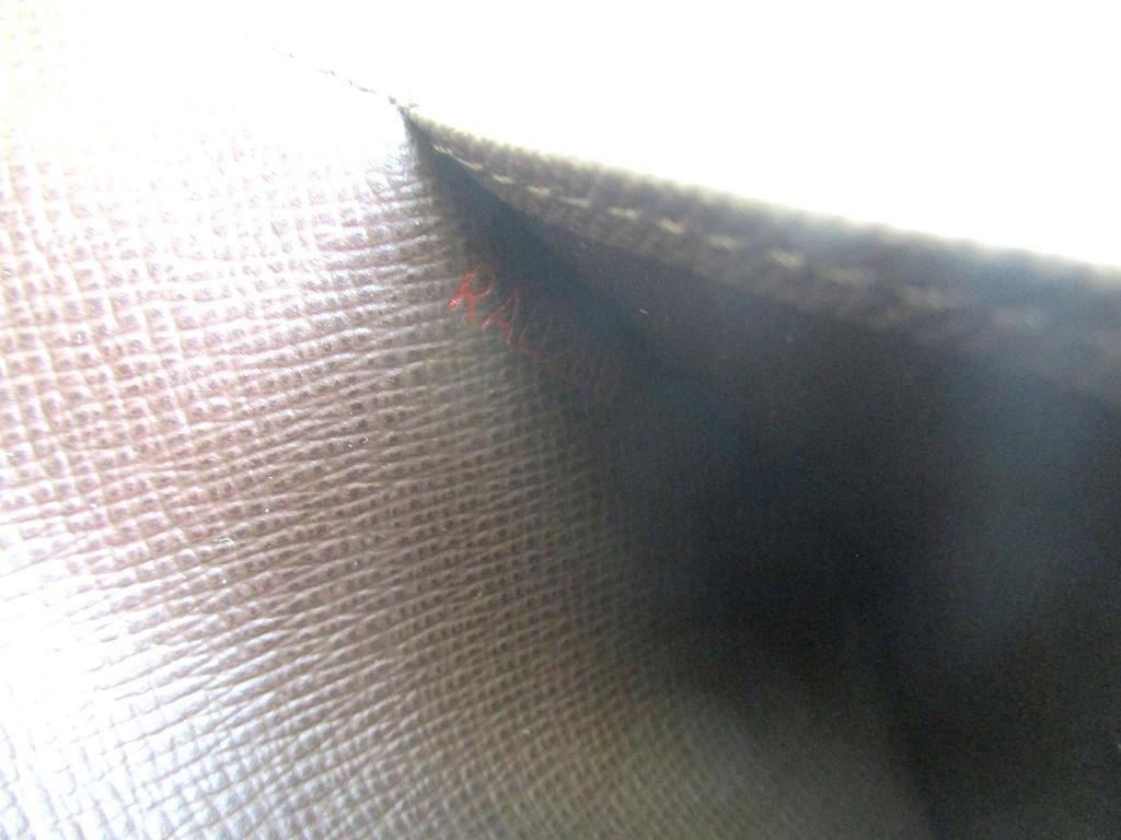 Authentischer LOUIS VUITTON Damier Leder Dokumentenhalter Kleiner Ring Terminplaner Hülle #b034 Vom Verkäufer überholt