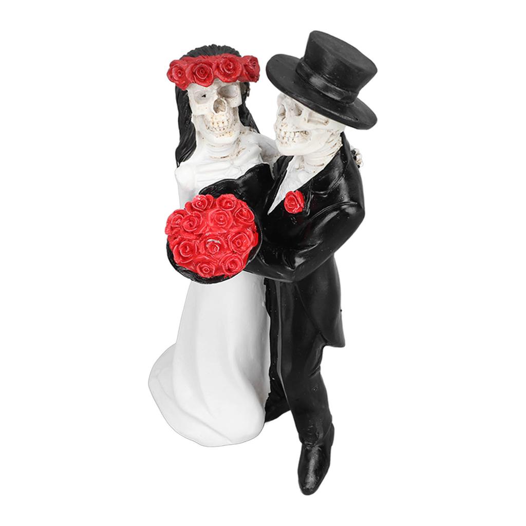 Skelett Hochzeitsfiguren Tag der Toten Tanzendes Skelettpaar Halloween Romantische Hochzeit