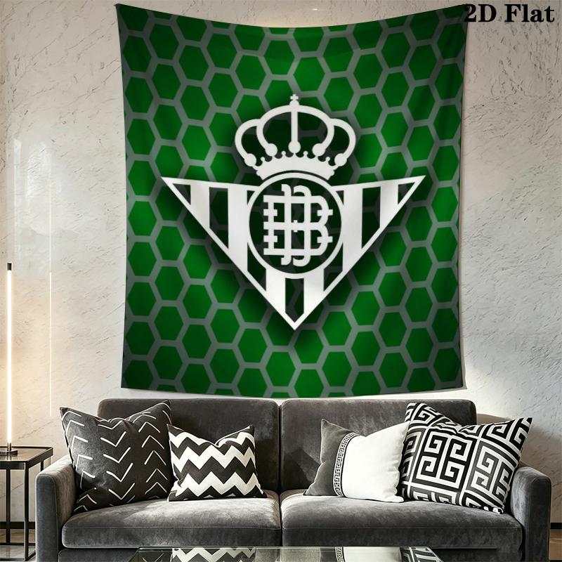 Real Betis Wall Tapestry Aesthetic Wall Hanging Printed Fabric Blanket Decorative Tapestries for Bedroom Living Room Home Decor