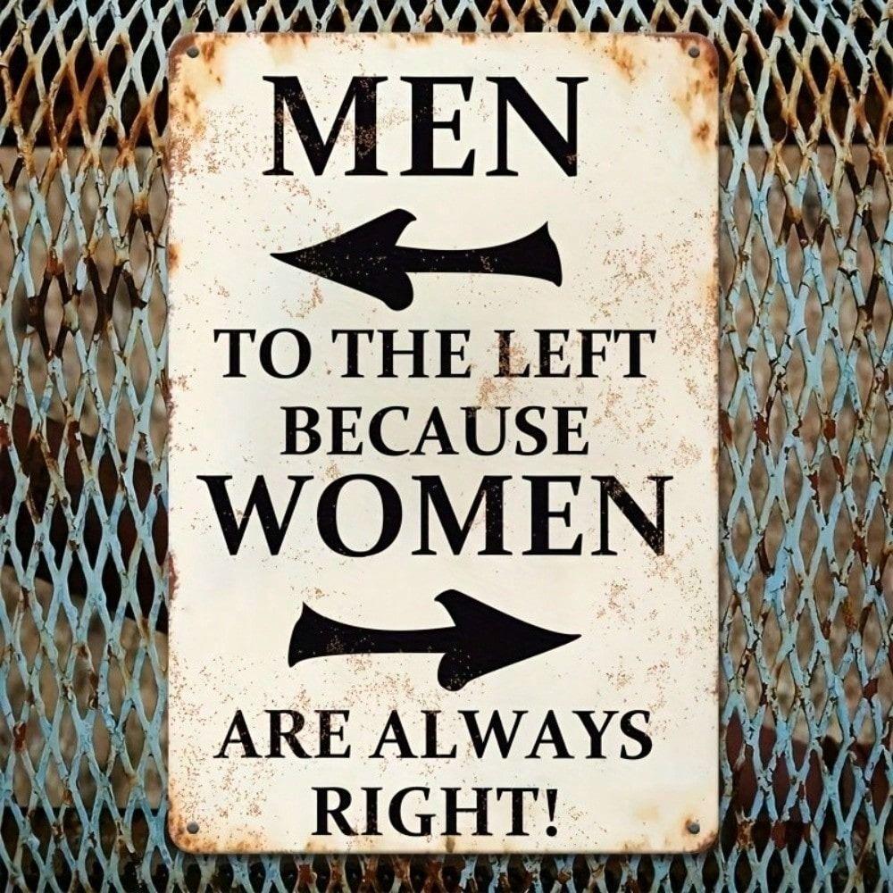 Vintage Metal Tin Sign Satirical Bar Wall Decor 8x12 Inch