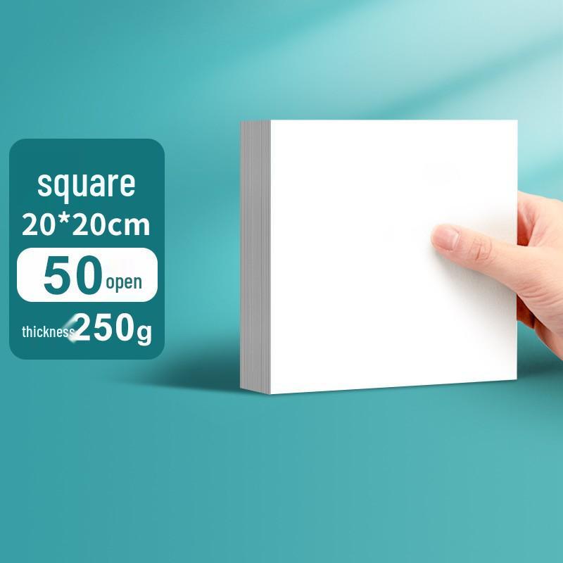 Thickened Square Oil Pastel Paper: Children's Doodle & Drawing Set