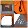 Tunnel Family Tent for 8 Persons Grey and Orange Waterproof