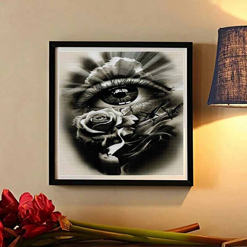 Neuankömmling 5D DIY Vollkreis Diamantmalerei "Auge" Stickerei Kreuzstich Heimdeko Geschenk