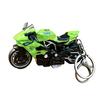 Motorcycle Cartoon Keychain Pendant with Double-Ring Hook Anti-Detachable Design Decompression Tool Keychain Accessory